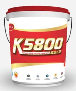 sơn bán bóng cao cấp ngoài trời k5800 - gold