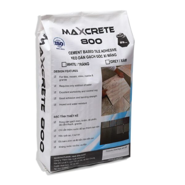Maxcrete 800 Keo dán gạch gốc xi măng